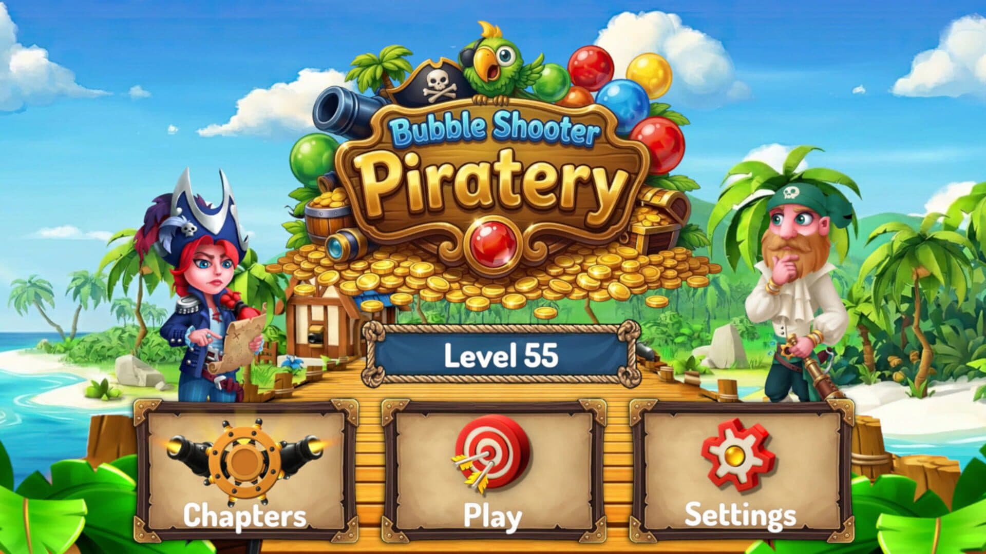 اسکرین‌شات Bubble Shooter Piratery - 3