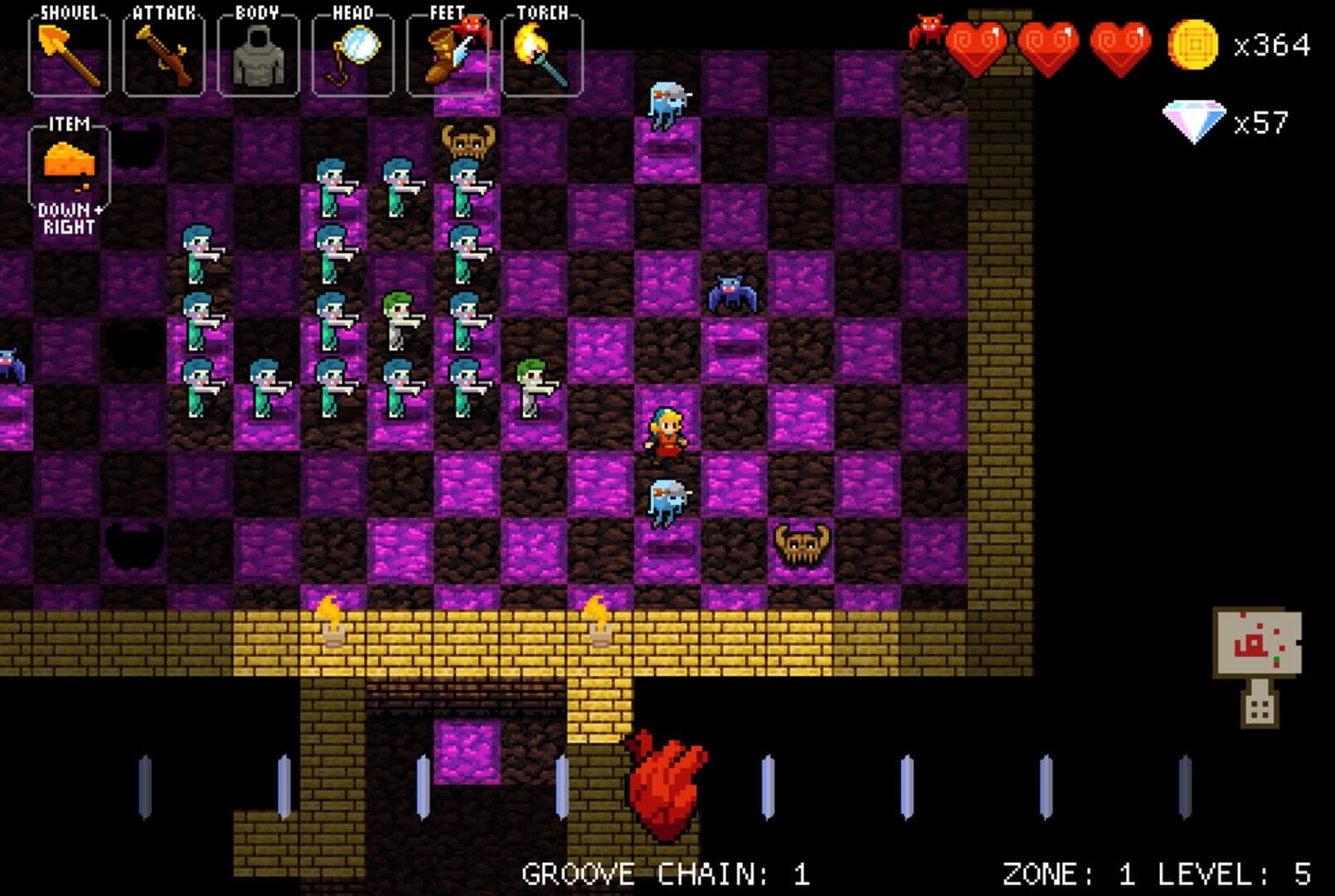 اسکرین‌شات Crypt of the NecroDancer - 2