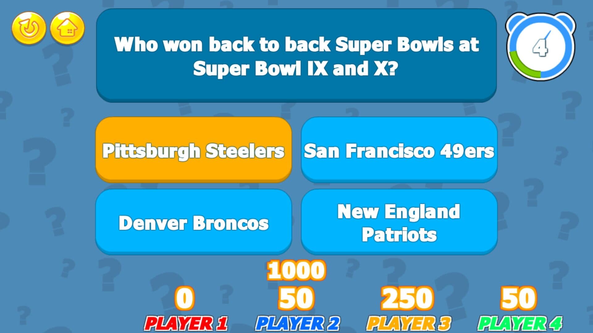 Super Bowl Trivia Challenge screenshot 1