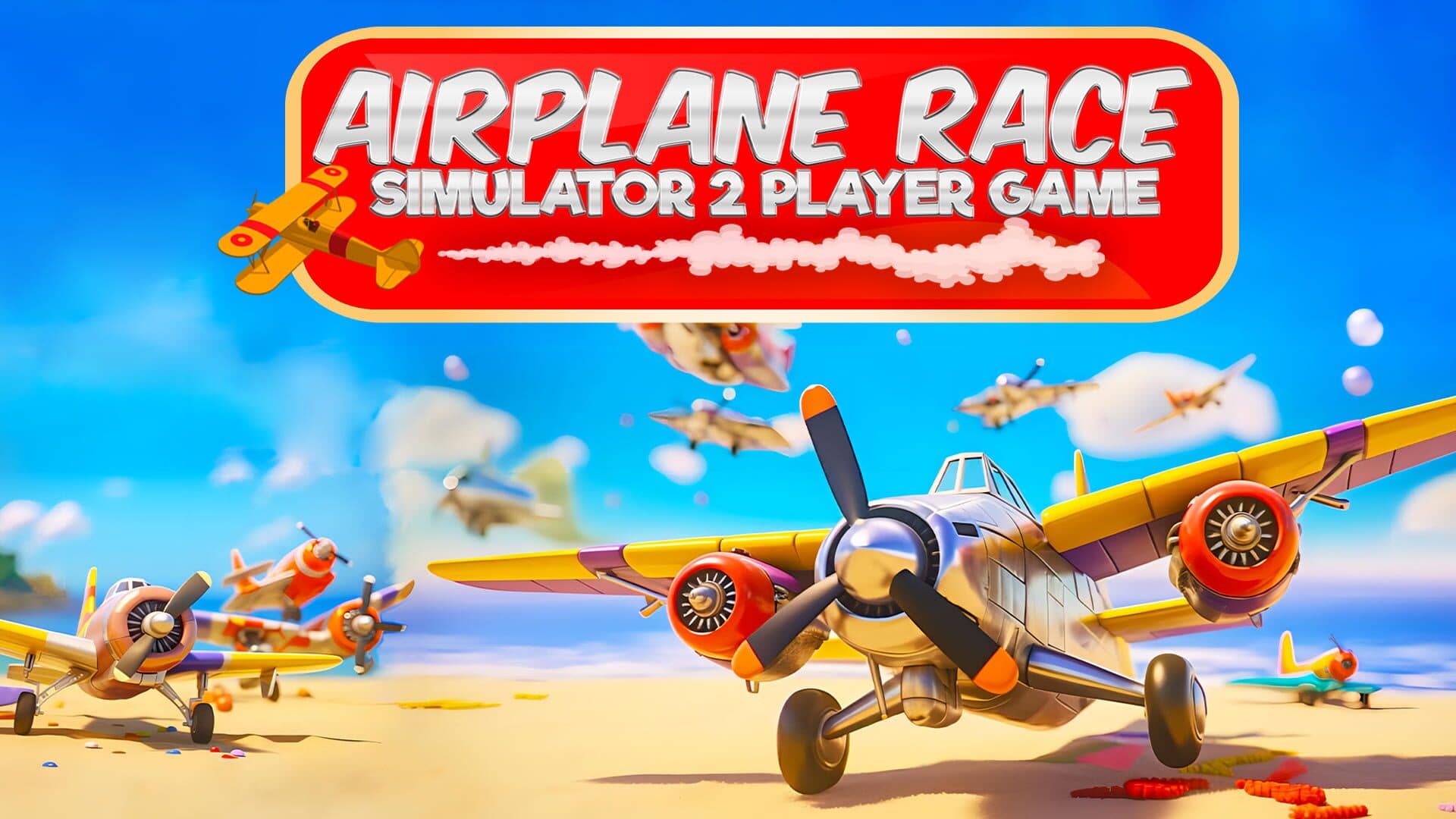 Airplane Race Simulator 2 Player Game
