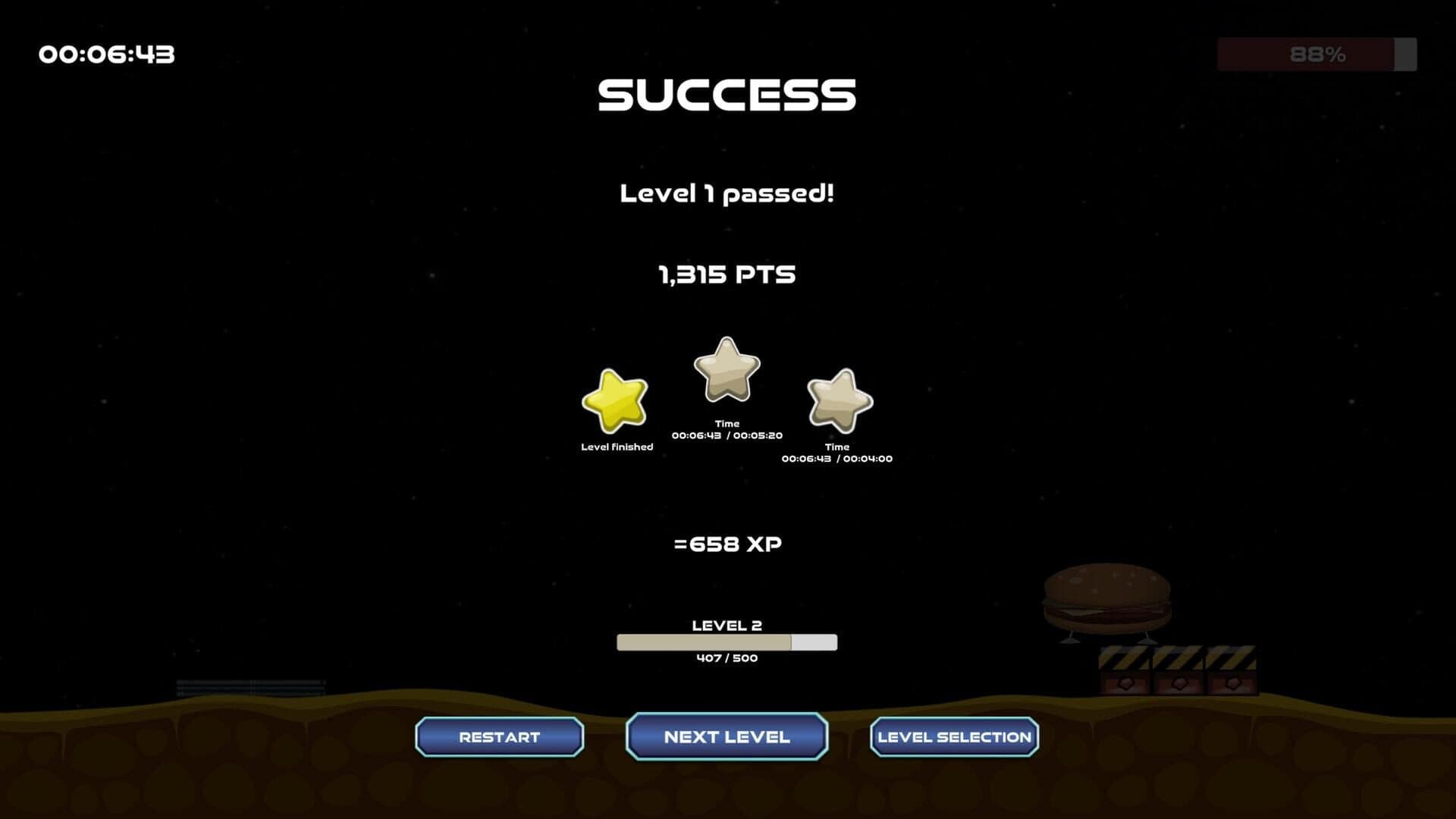 اسکرین‌شات A Burger in Space - 2