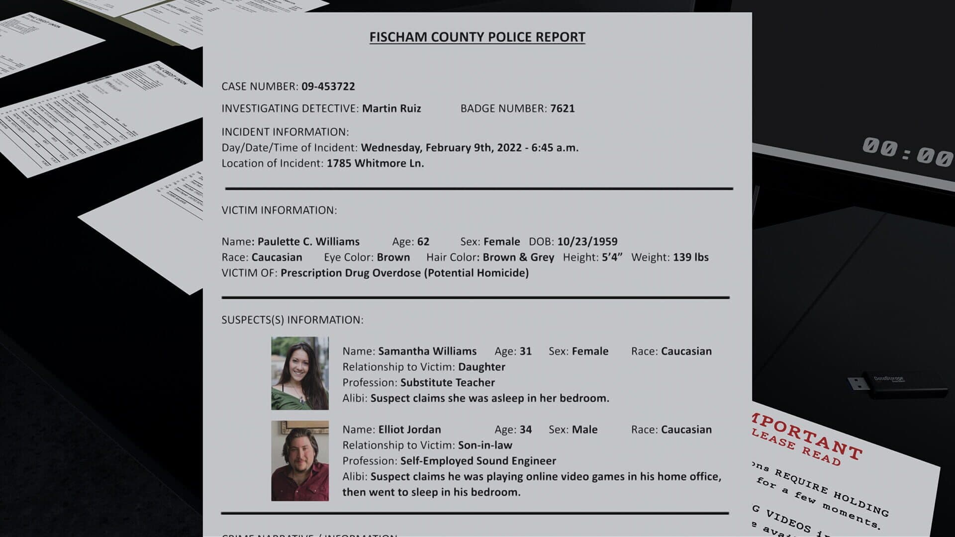 اسکرین‌شات Case Files: The Death of Paulette Williams - 3