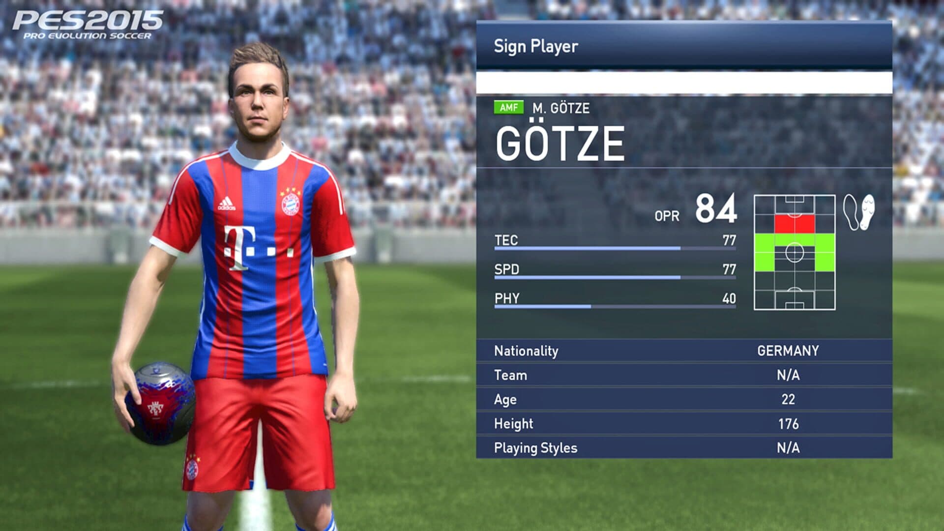 Pro Evolution Soccer 2015 screenshot 1