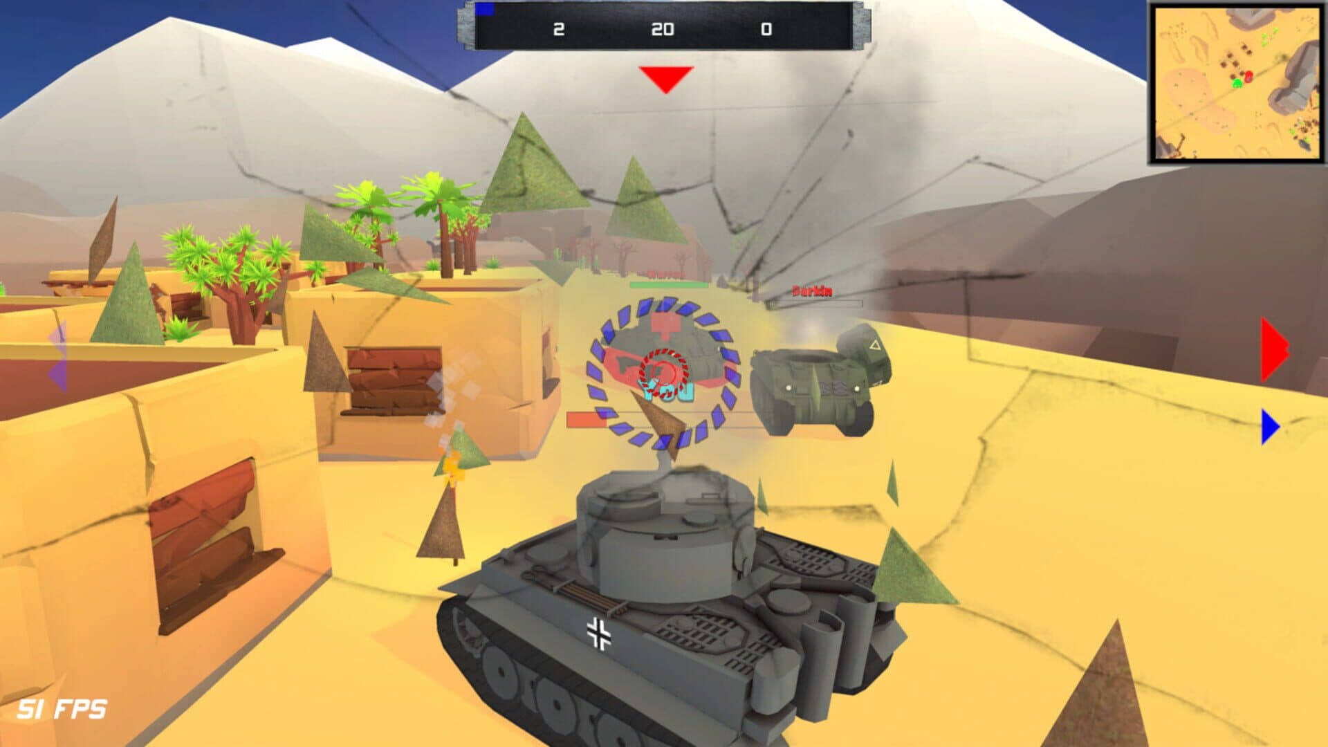 اسکرین‌شات WWII: Tank Battle Arena - 1