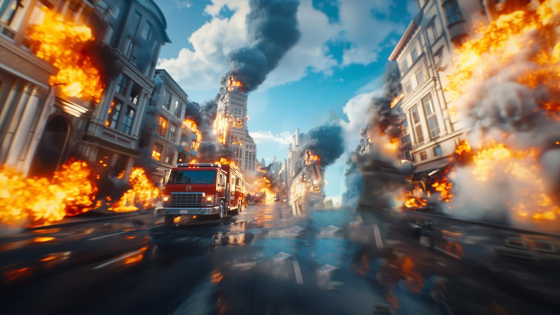 Firefighting Heroes: Truck 911 Simulator