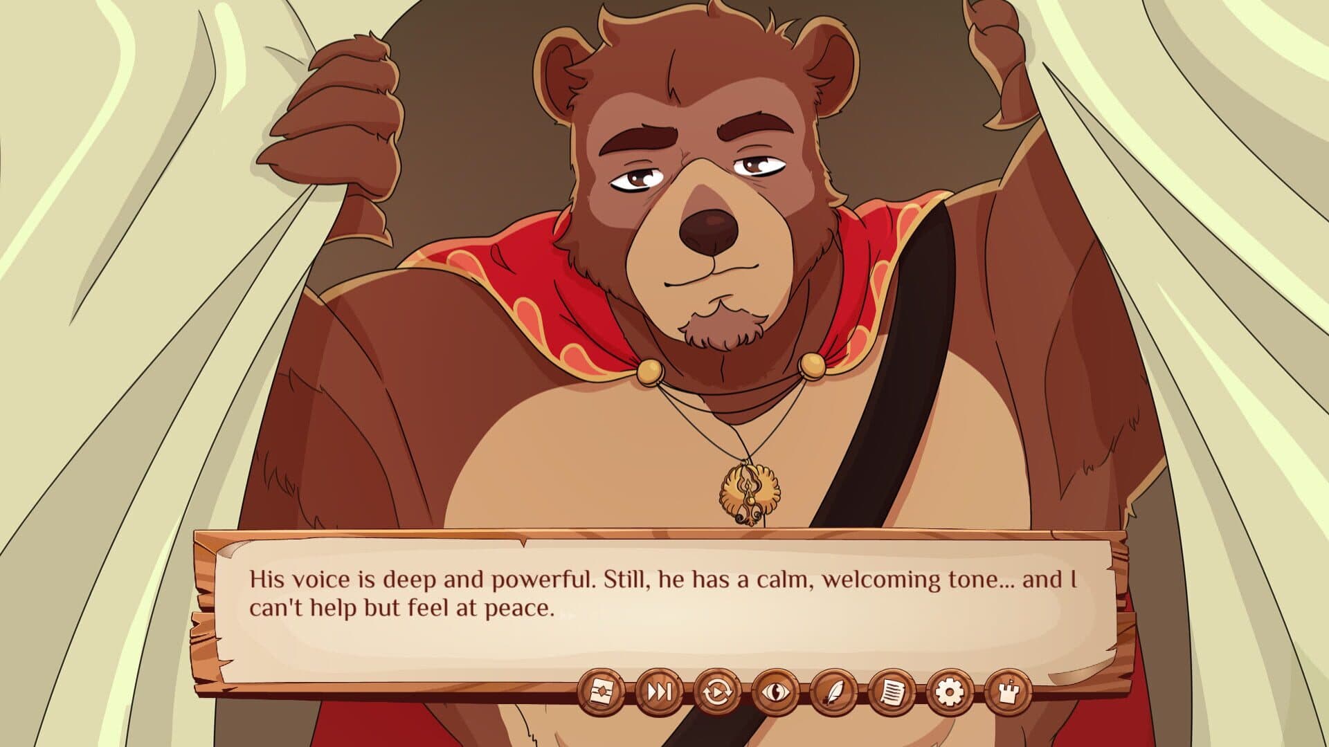 اسکرین‌شات Burrow of the Fallen Bear: A Gay Furry Visual Novel - 4