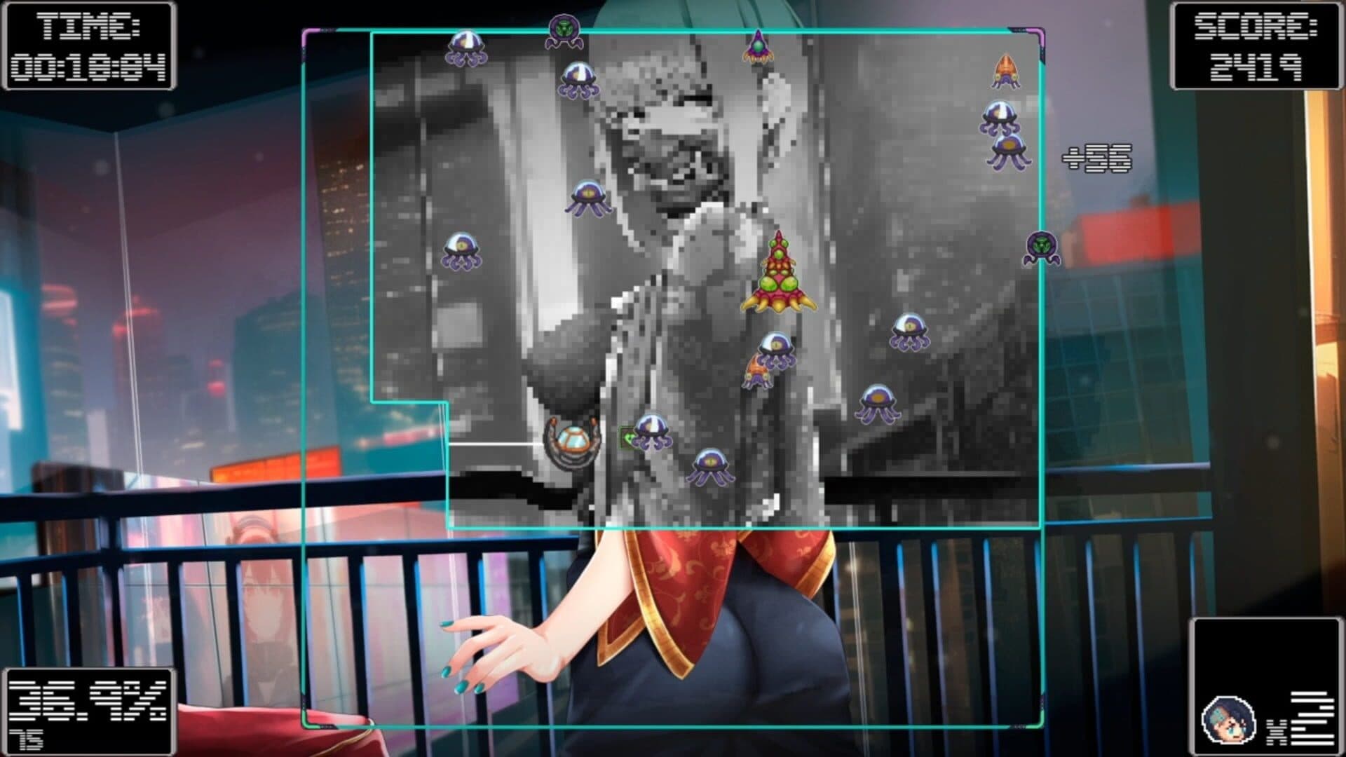 اسکرین‌شات Waifu Space Conquest - 2
