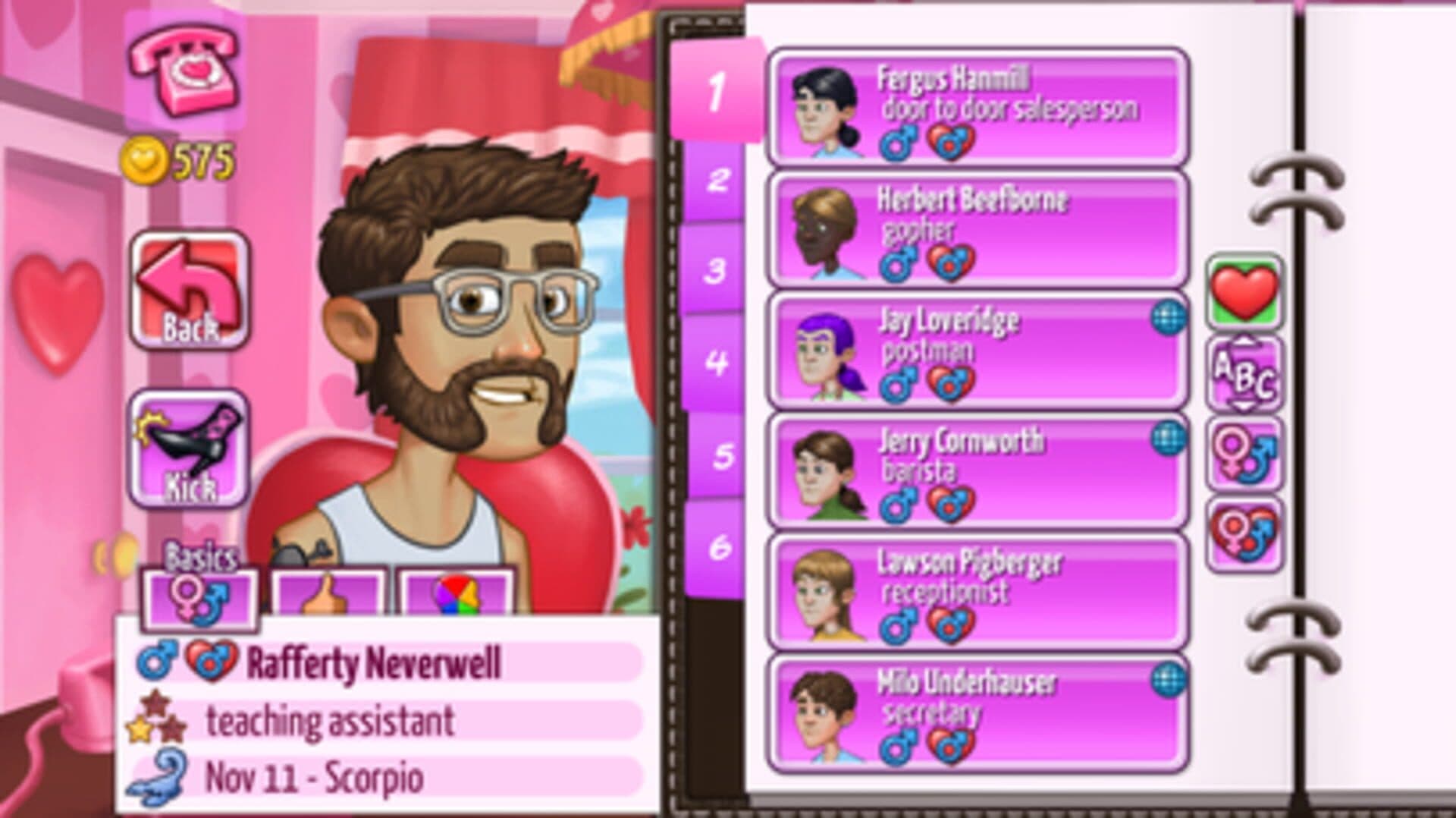 اسکرین‌شات Kitty Powers' Matchmaker - 12