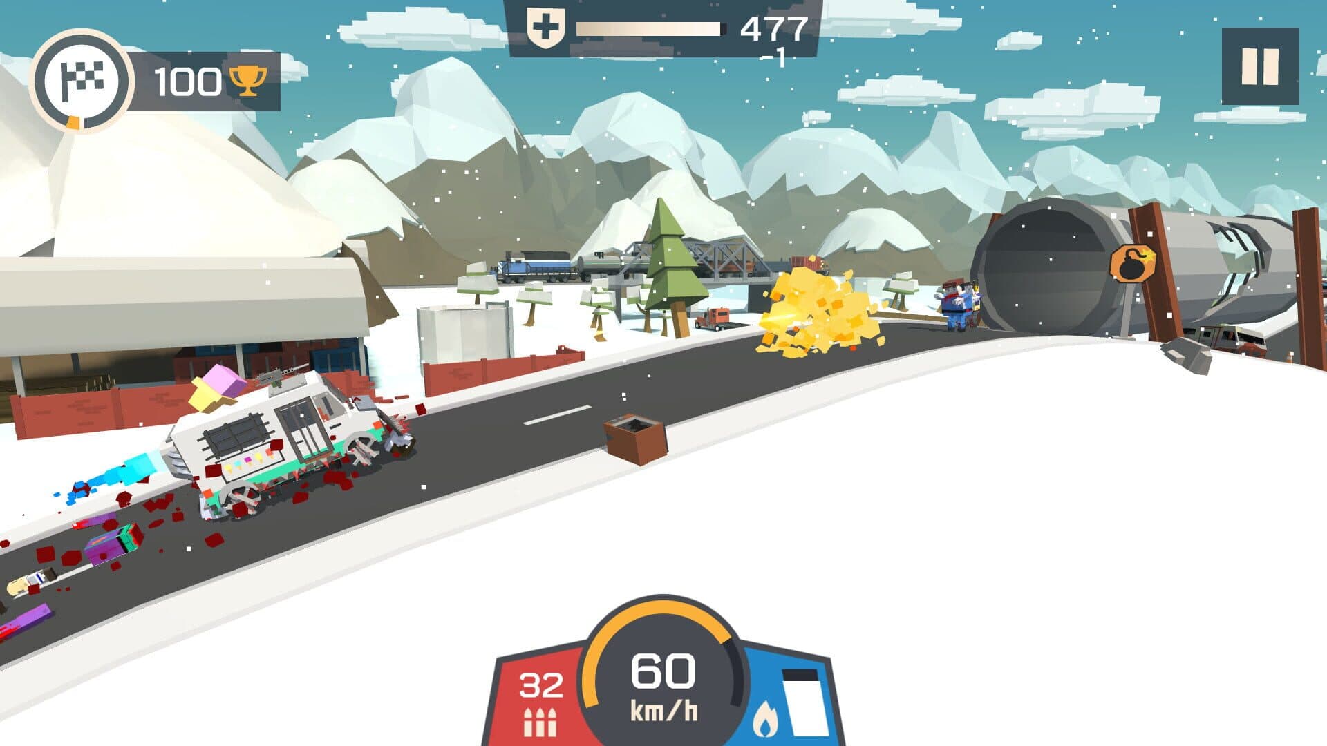 اسکرین‌شات Zombie Derby: Pixel Survival - 1