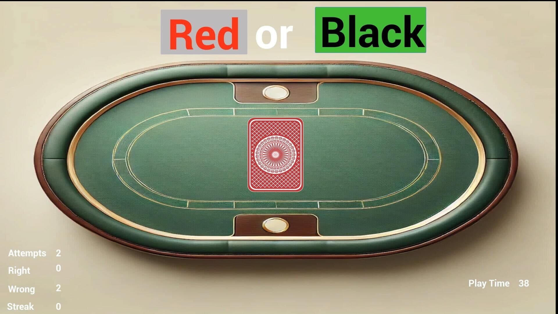 Card Guesser: Red or Black screenshot 0
