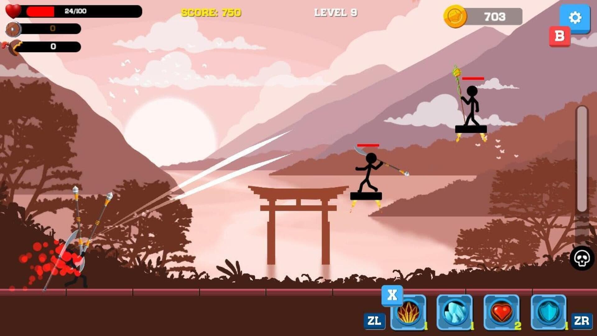 اسکرین‌شات Stickman: Far East Battle - 3