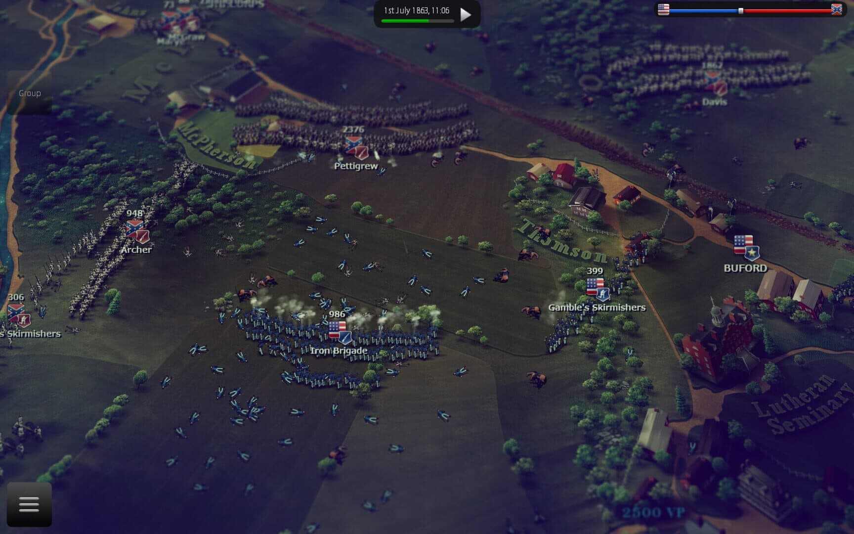 Ultimate General: Gettysburg screenshot 1