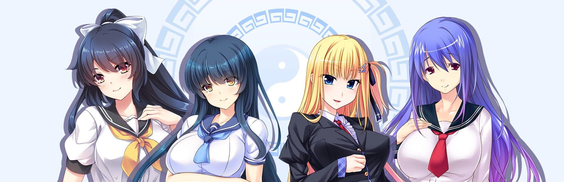Pretty Girls Mahjong Solitaire: Blue