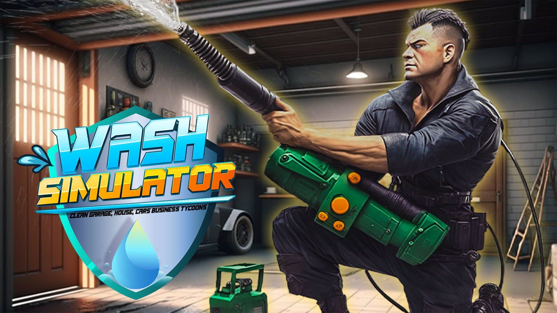 Wash Simulator: Clean Garage, House, Cars Business Tycoons