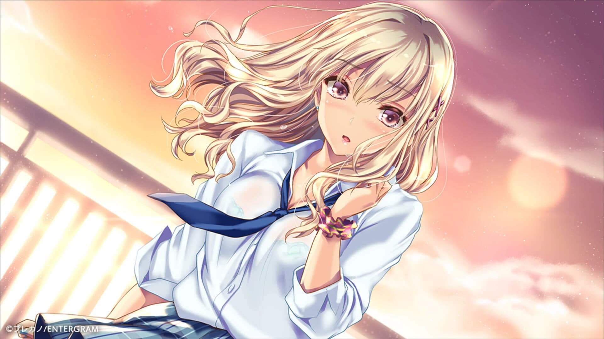 اسکرین‌شات Kiss Kara Hajimaru Gyaru no Koi: Kurumi no Uwasa to Honto no Kimochi - 1