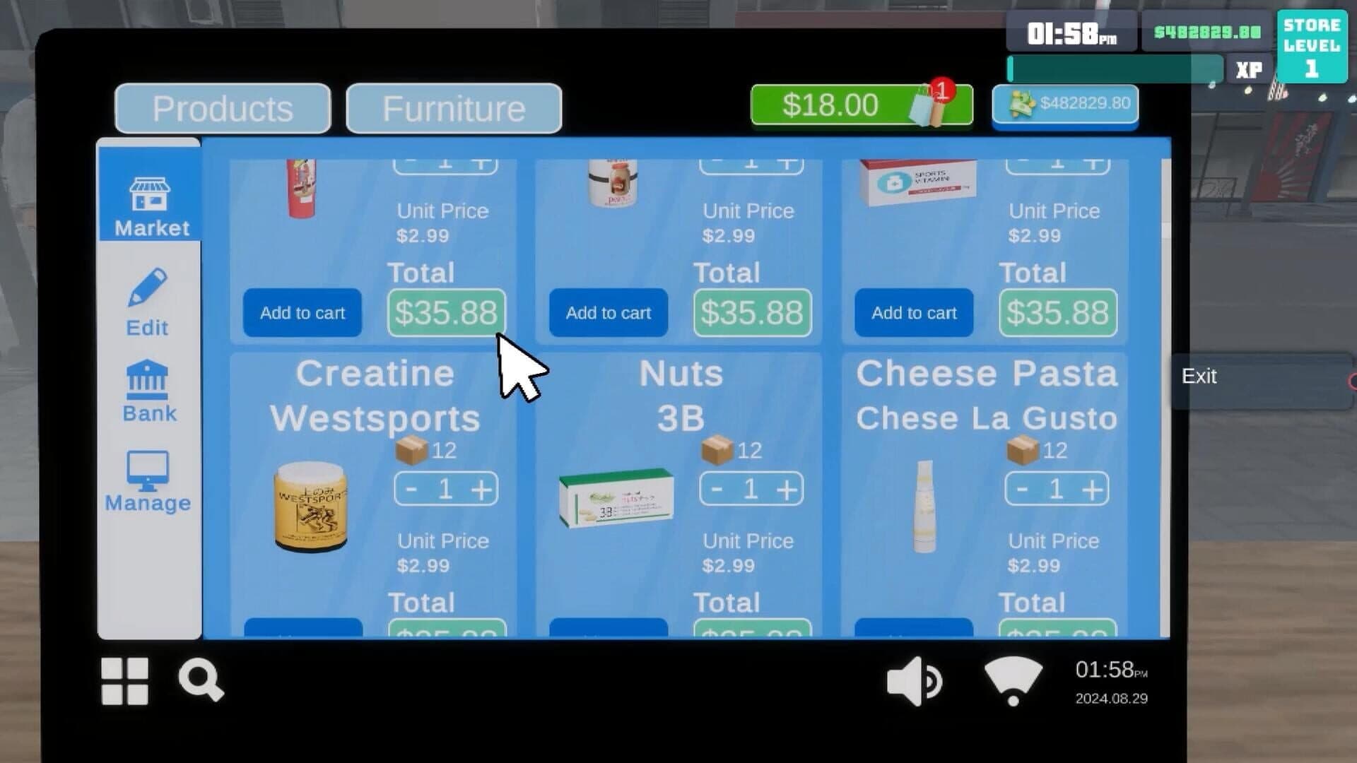 اسکرین‌شات Supermarket Simulator 2024 - 8