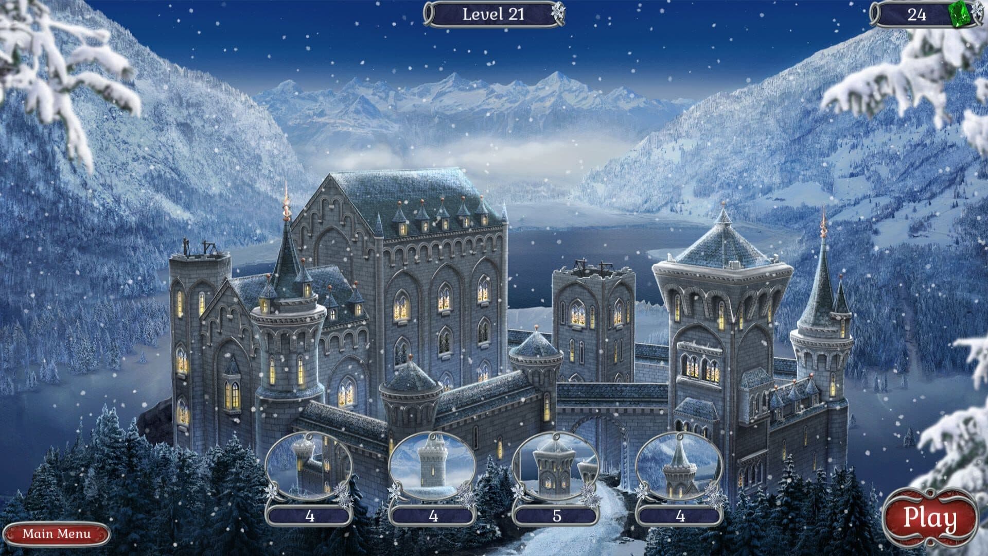 Jewel Match Solitaire Winterscapes screenshot 8