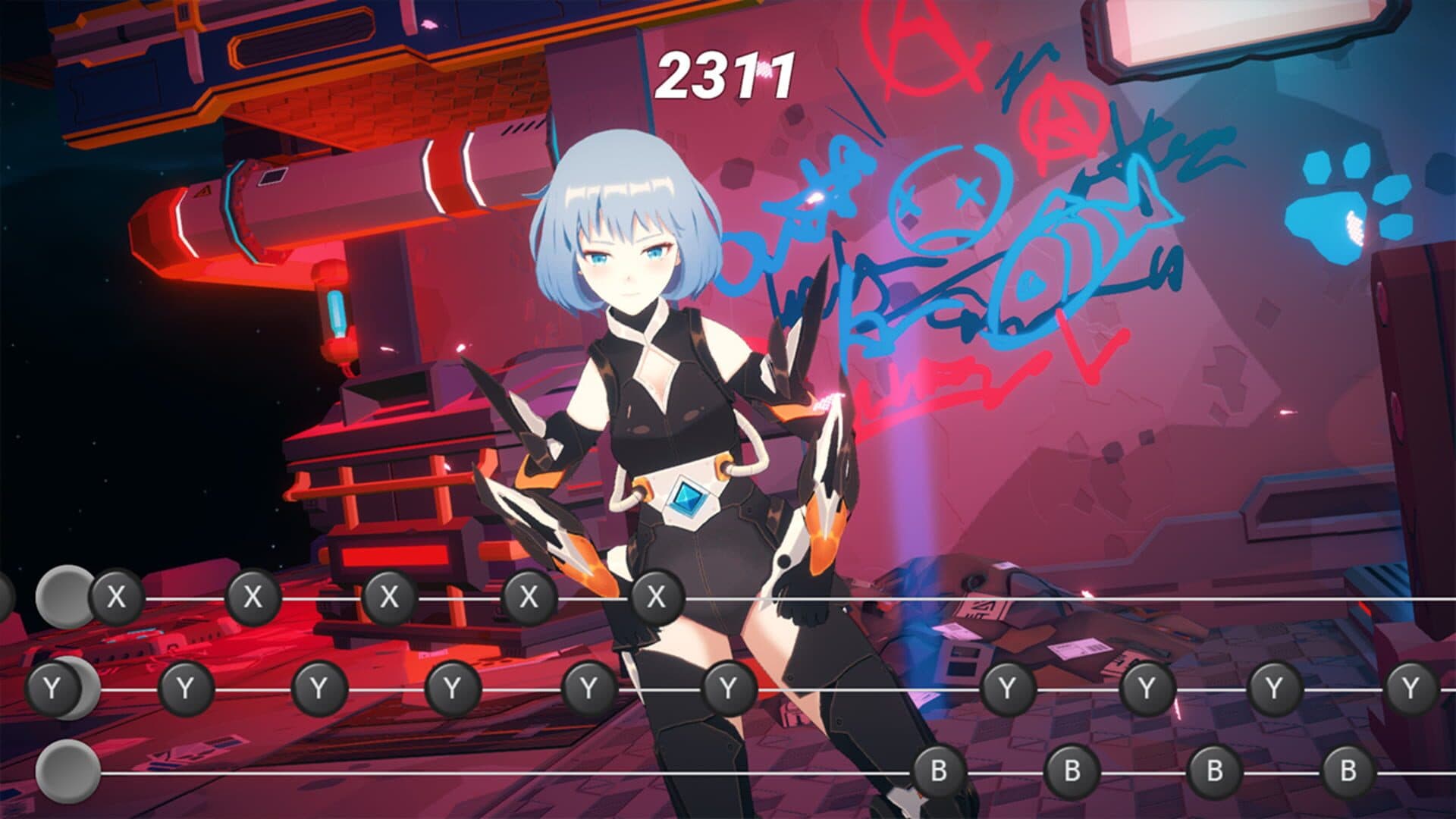 اسکرین‌شات Anime Dance-Off: Space Party - 4