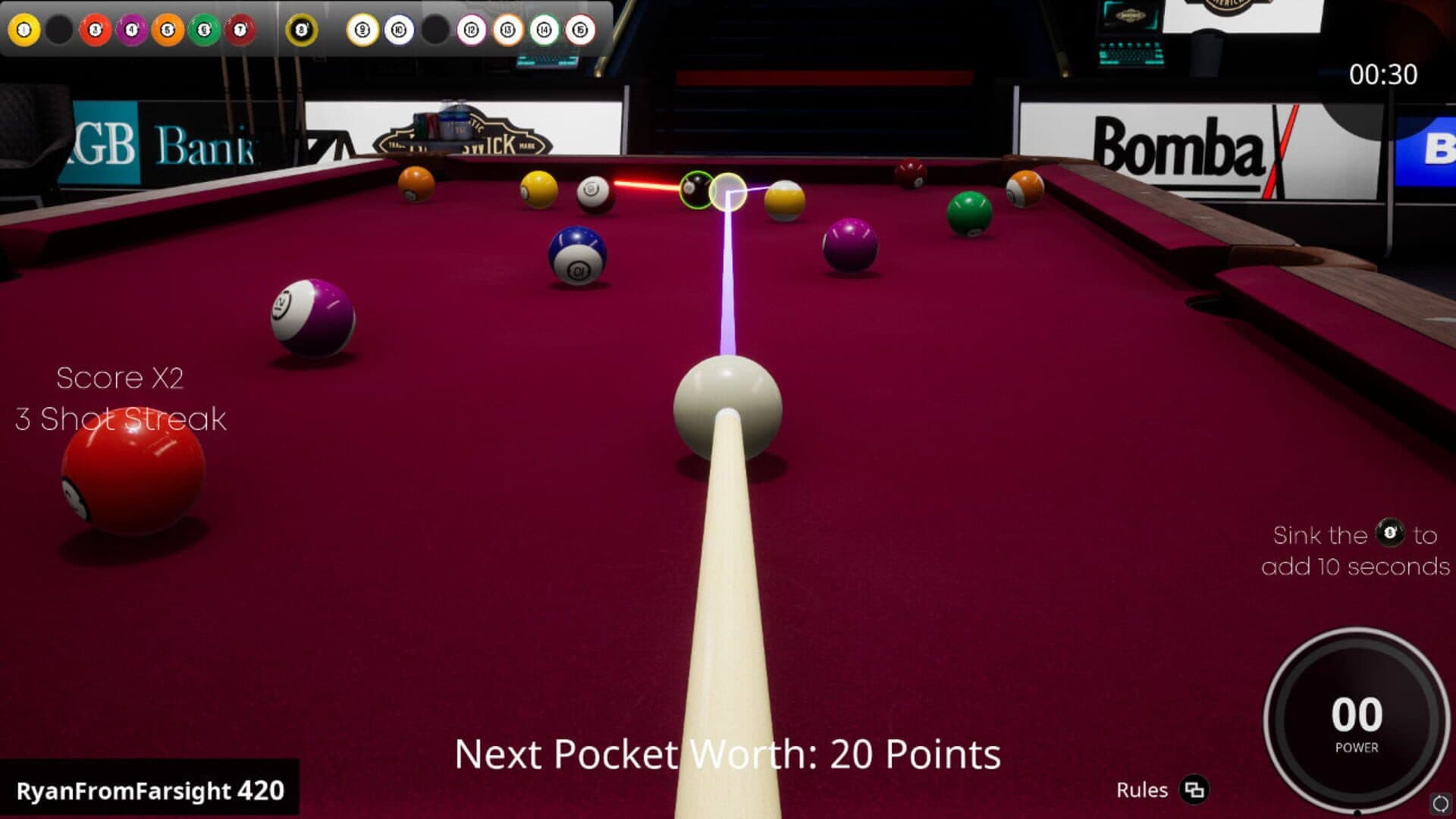 اسکرین‌شات Brunswick Pro Billiards - 2