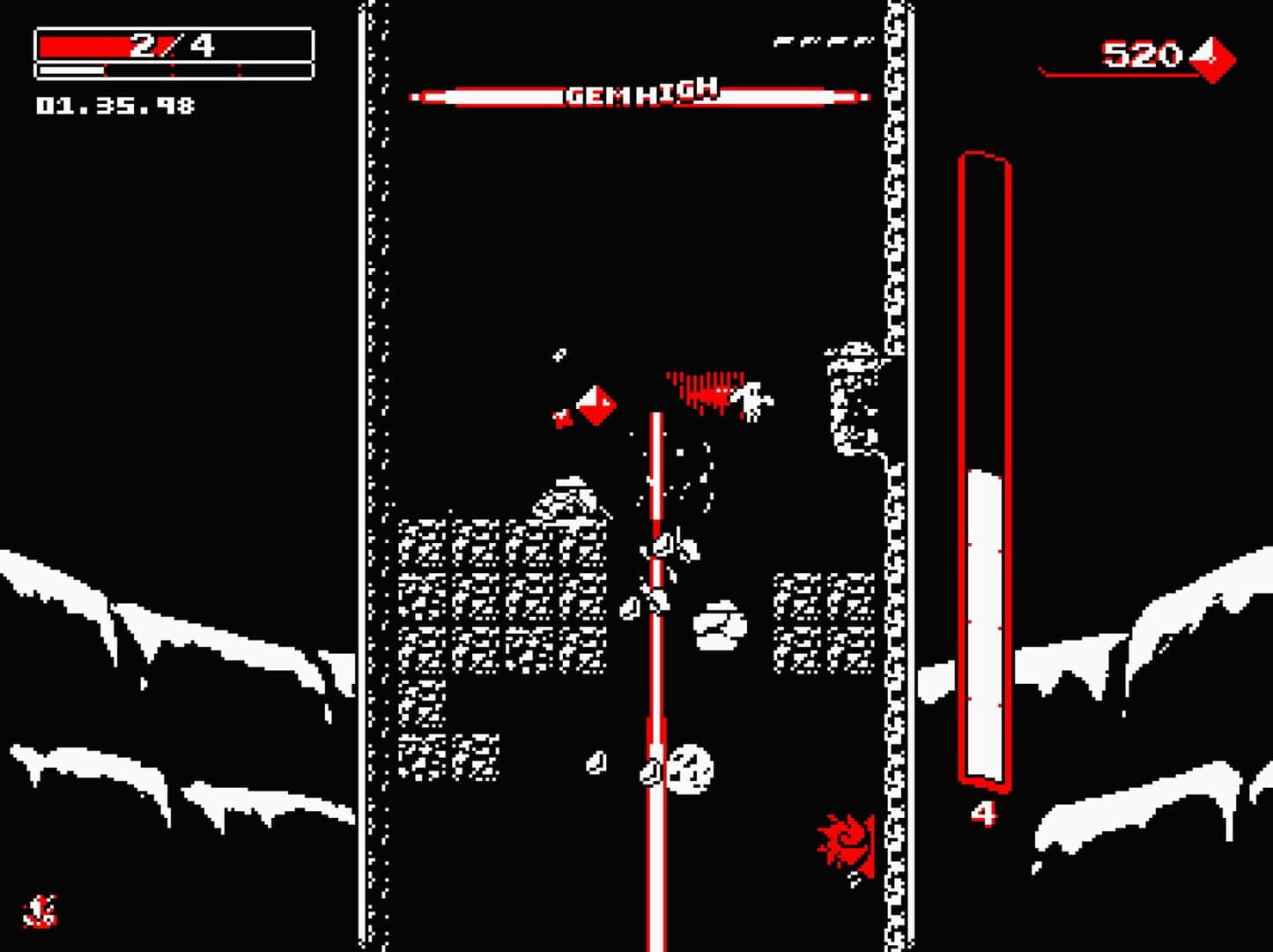 اسکرین‌شات Downwell - 2