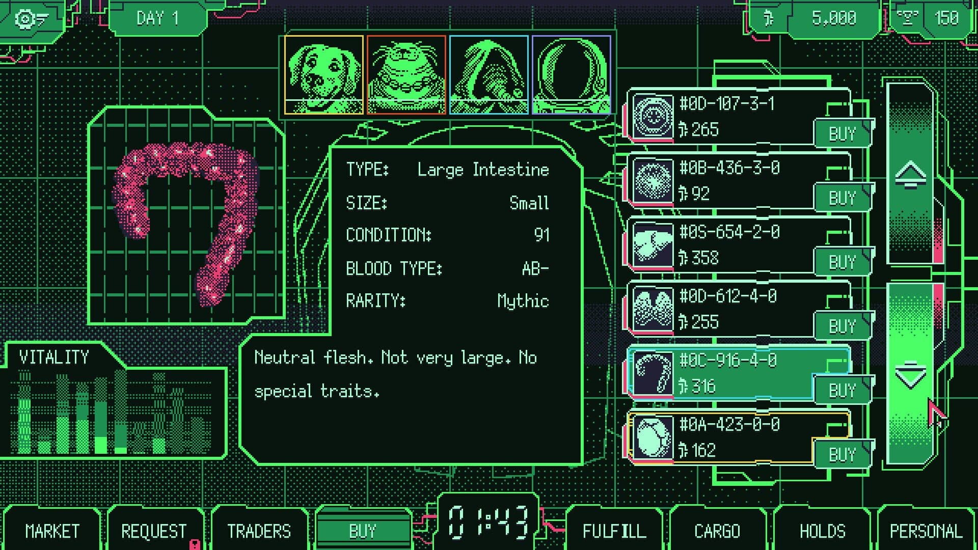 Space Warlord Organ Trading Simulator screenshot 0