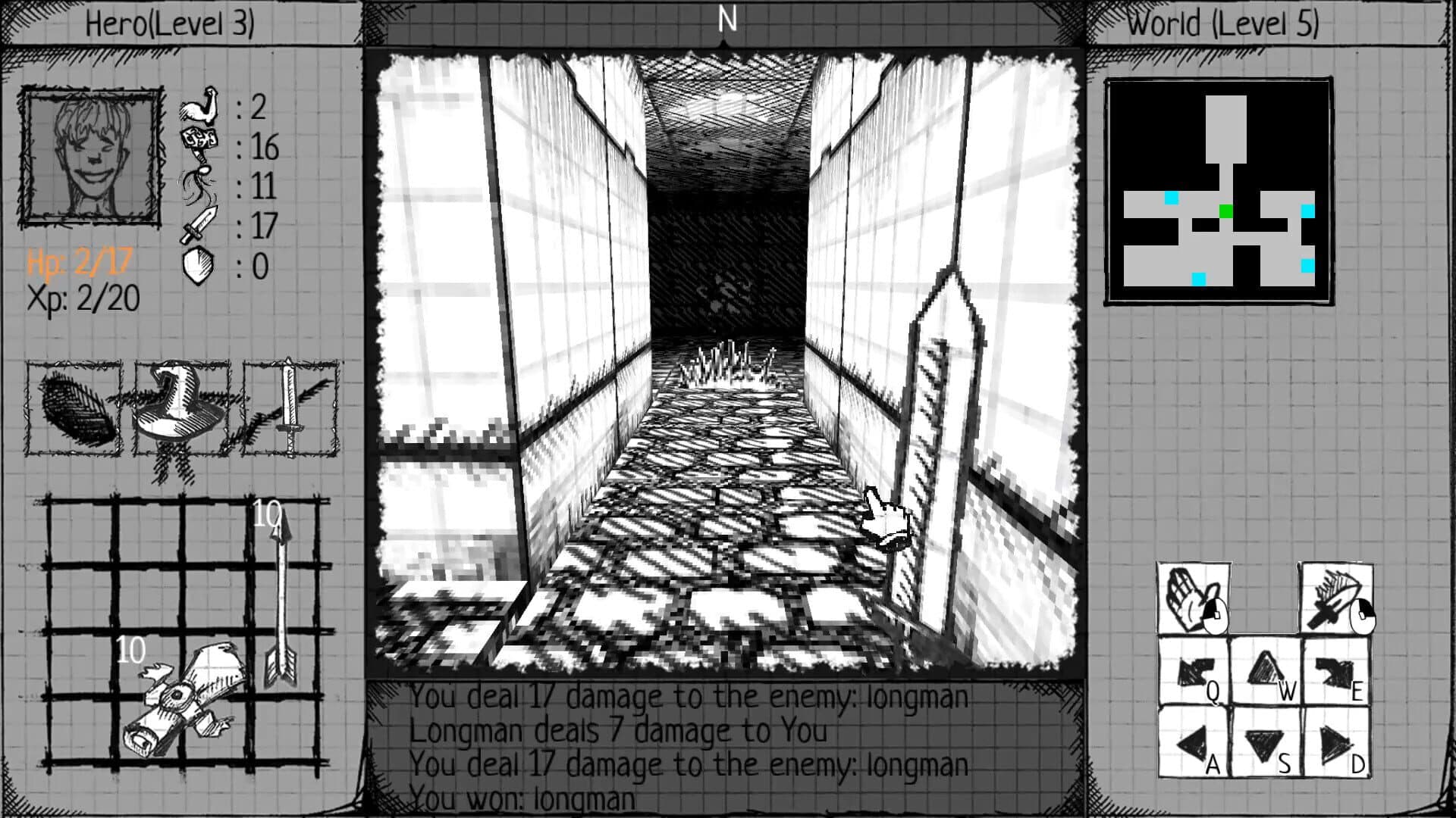 Drawngeon: Dungeons of Ink and Paper screenshot 2