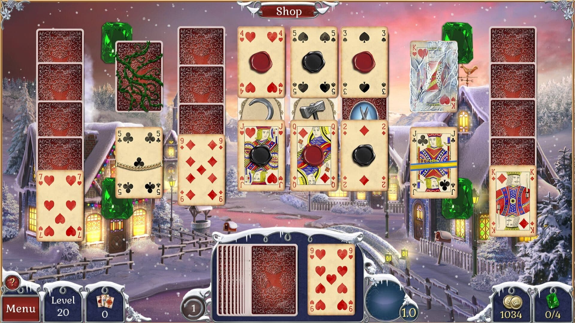 Jewel Match Solitaire Winterscapes screenshot 11
